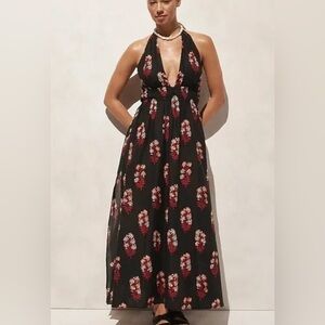 white christmas dresses Whisked Away Halterneck Maxi Dress main image 0